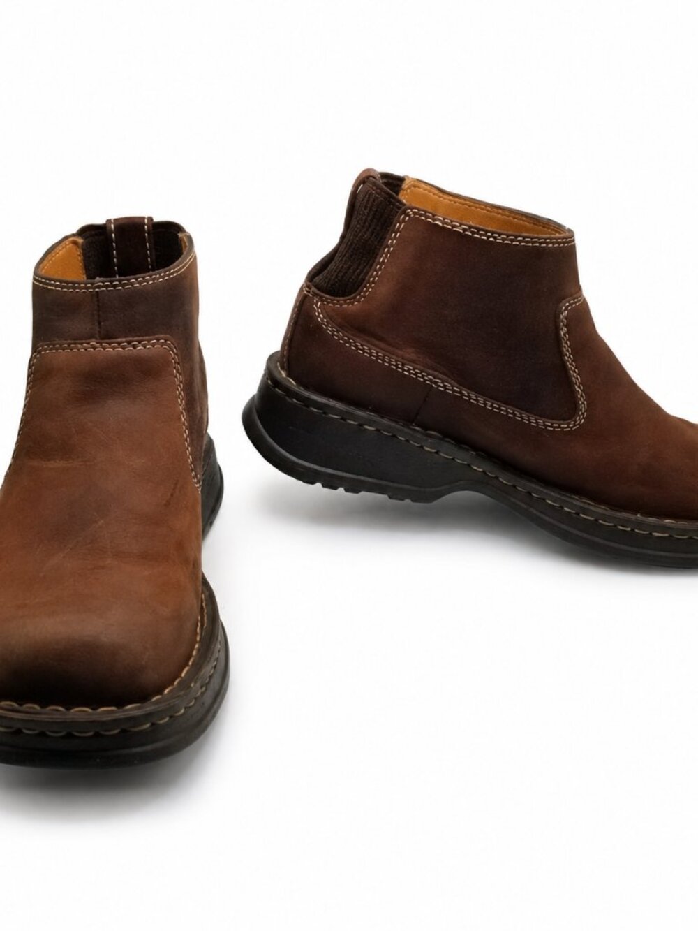 Browns Landing Leather Pull-On Ankle Boots Brown US 6 EU 36.5
